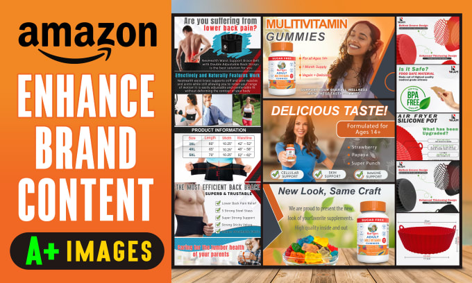 Gig Preview - Create amazon ebc design, enhanced brand content, a plus designs