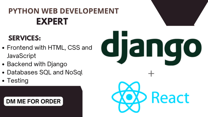 Gig Preview - Design and develop django or flask web apps with react js