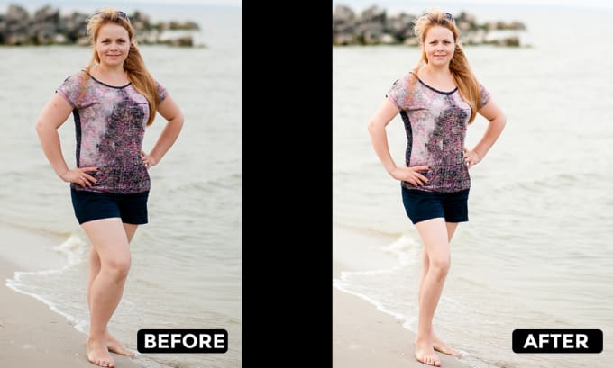 Gig Preview - Photoshop, body and face reshape, glamour retouch, to make slimmer, nsfw picture