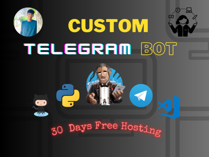 Gig Preview - Create advance custom telegram bots for you