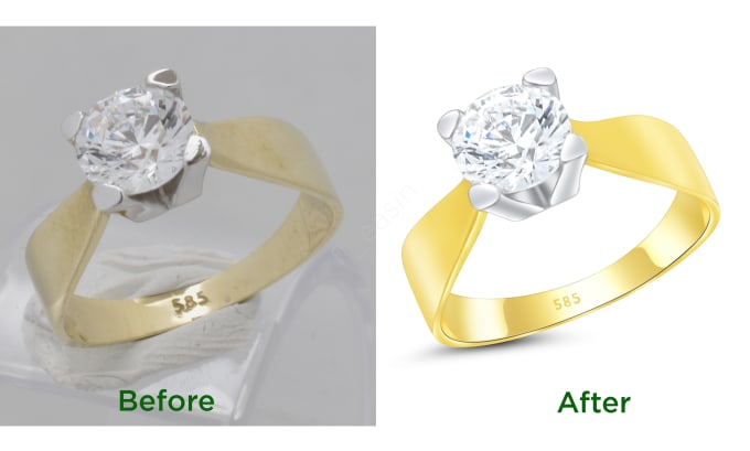 Gig Preview - Do high end jewelry retouching like 3d