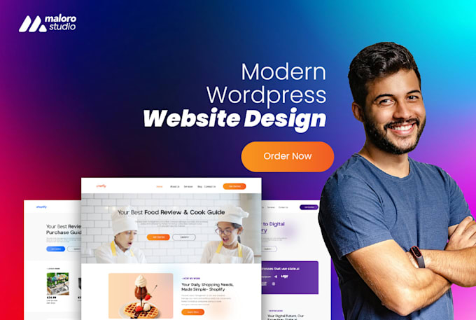 Gig Preview - Design and develop a modern professional wordpress website