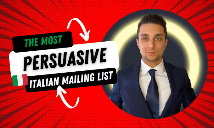 Gig Preview - Write a persuasive copy for mailing list in italian