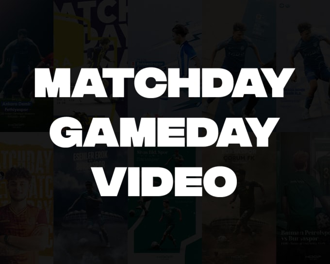 Gig Preview - Make your gameday, matchday video