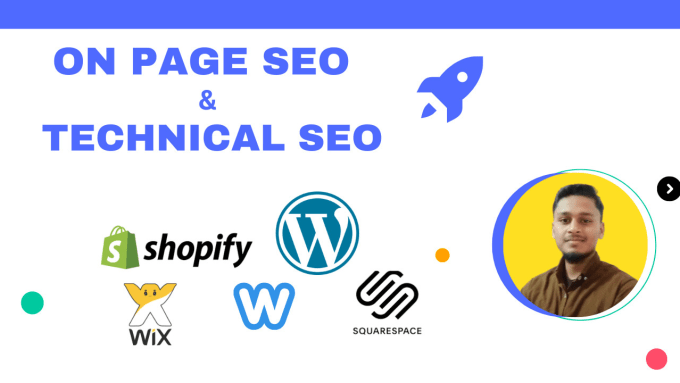 Gig Preview - Weebly onpage seo and wordpress, shopify, wix, webflow