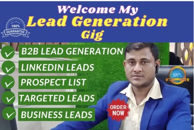 Gig Preview - Do highly targeted b2b linkedin lead generation email leads