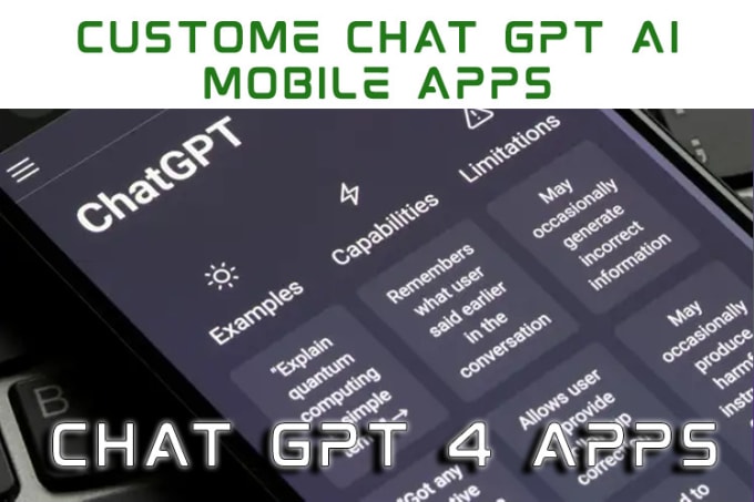 Gig Preview - Develop custom app with chat gpt ai on flutter and android