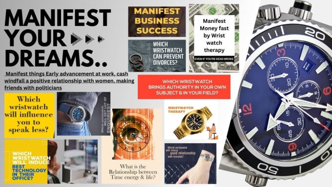 Gig Preview - Help you to manifest your dream by science of wrist watch