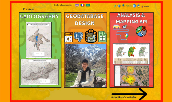 Gig Preview - Make gis map with arcgis and qgis for cartography