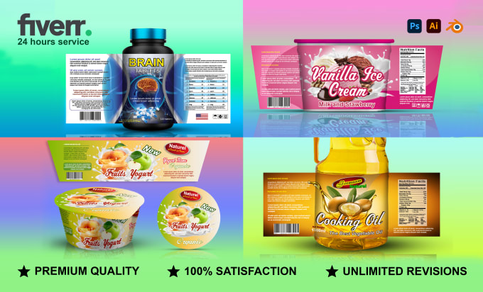 Gig Preview - Do premium product label and food label design