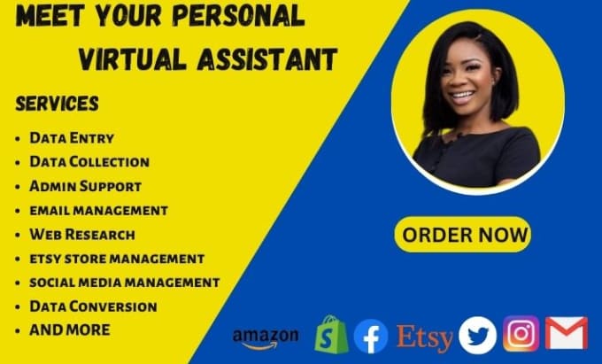 Gig Preview - Be your personal virtual assistant admin executive personal assistant