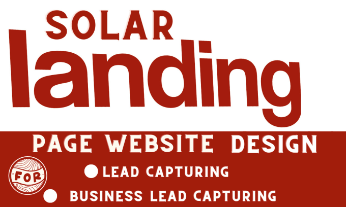 Gig Preview - Create a unique landing page wordpress website for solar roofing lead capturing