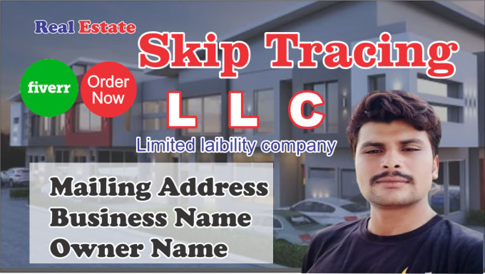 Gig Preview - Do provide skip tracing for real estate and llc skip tracing in bulk