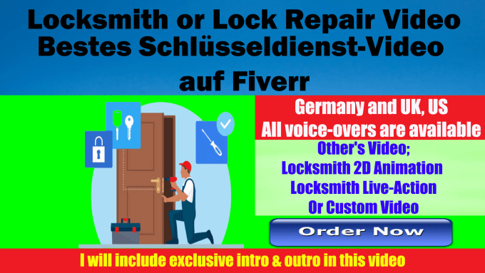 Gig Preview - Do locksmith video, schlosser, video zur schlossreparatur