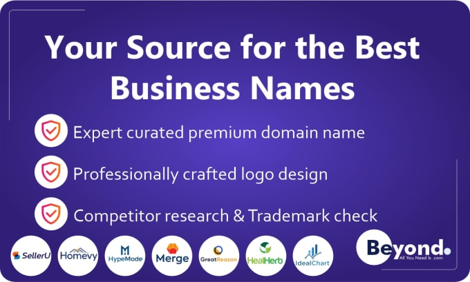 Gig Preview - Create a creative brandable domain for your business