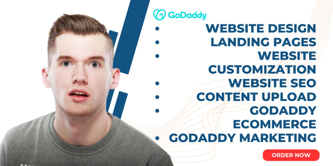 Gig Preview - Set up godaddy website design with godaddy redesign and seo