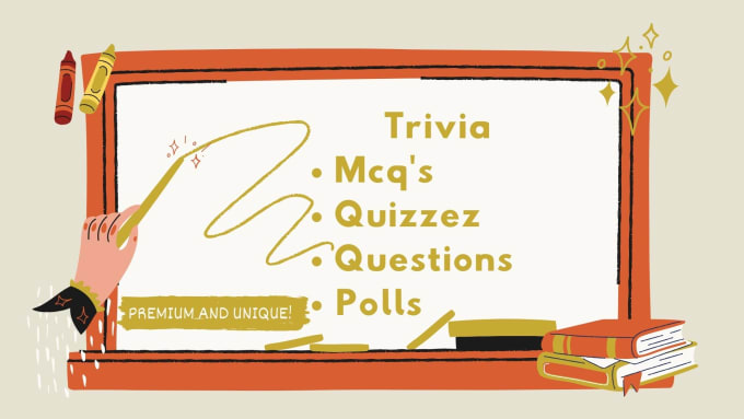 Bestseller - create custom trivia mcqs questions polls quiz questionnaire