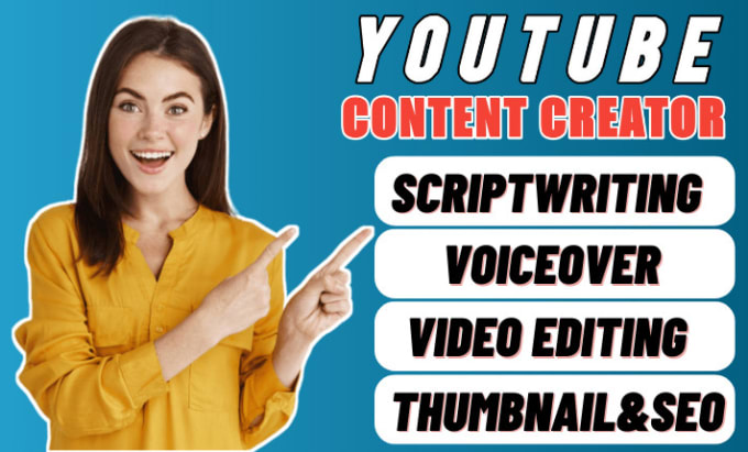 Gig Preview - Be your youtube video content creator