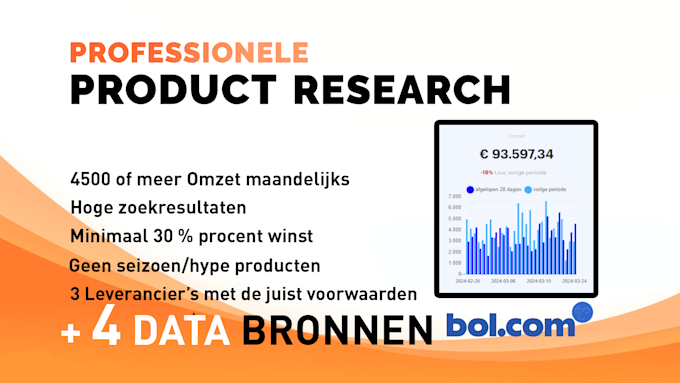 Gig Preview - Do product research for bol com