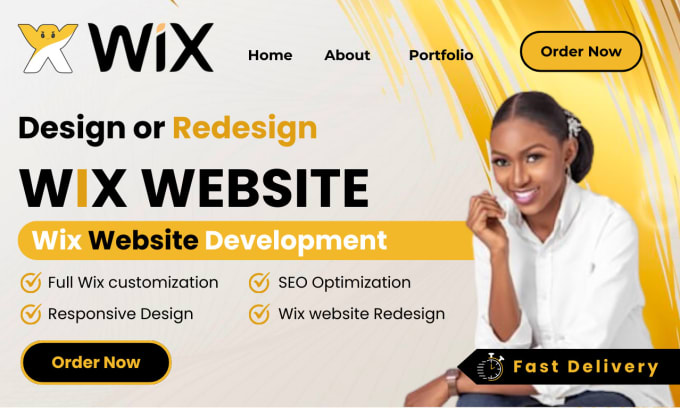 Gig Preview - Wix website redesign wix website design wix website development wix website