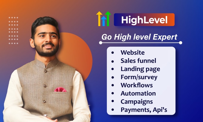 Gig Preview - Be your gohighlevel expert gohighlevel website gohighlevel sale funnel developer