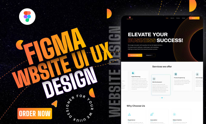 Gig Preview - Do website ui ux, figma design website, homepage, website mockup