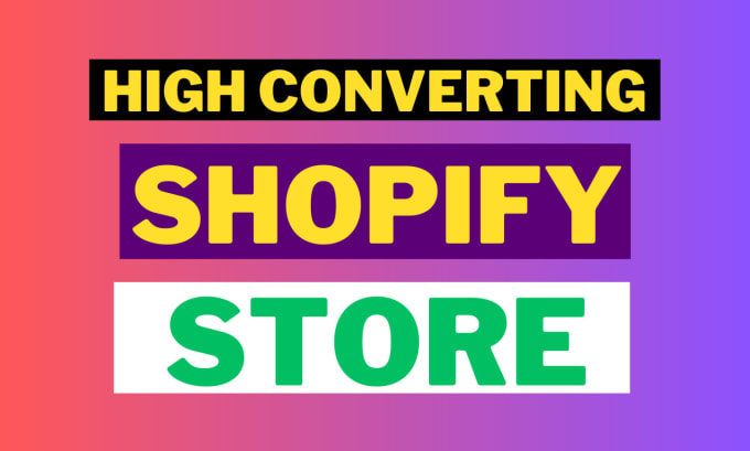 Gig Preview - Create shopify dropshipping store, shopify website design, 7figure shopify store