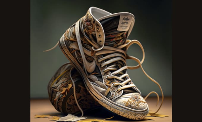 Gig Preview - Create custom sneaker designs for your collection, ai artist