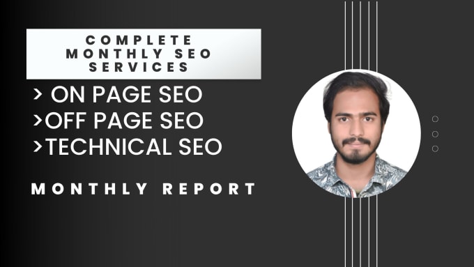 Gig Preview - Provide complete monthly seo service for google ranking