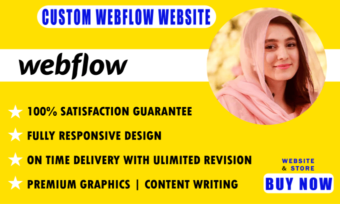 Gig Preview - Design or develop webflow website, figma to webflow, webflow expert