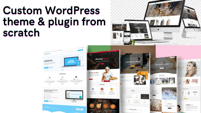 Gig Preview - Create wordpress website theme full scratch