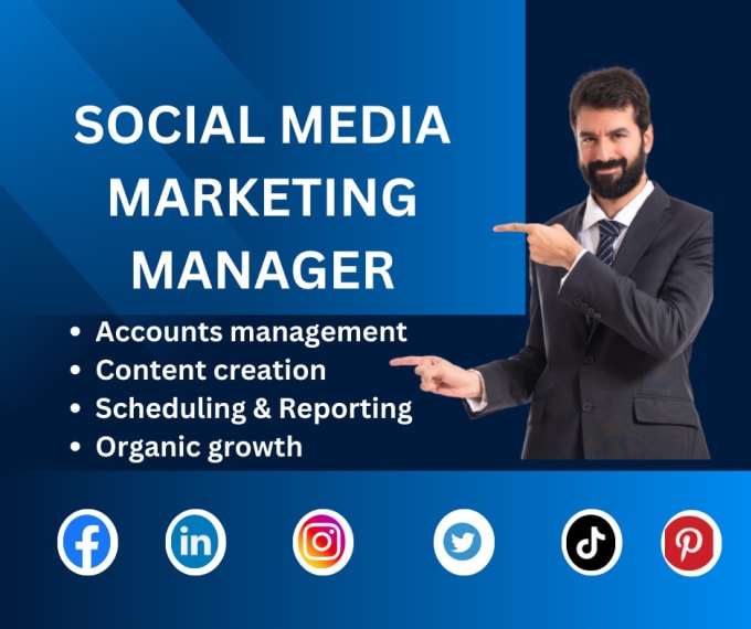 Gig Preview - Be your social media marketing manager