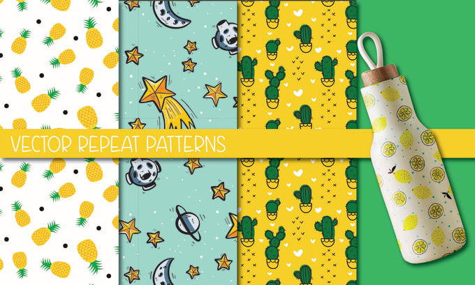 Gig Preview - Create fabric seamless custom vector textile prints pattern design