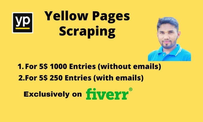 Gig Preview - Do yellow pages to get business leads in 12 hours