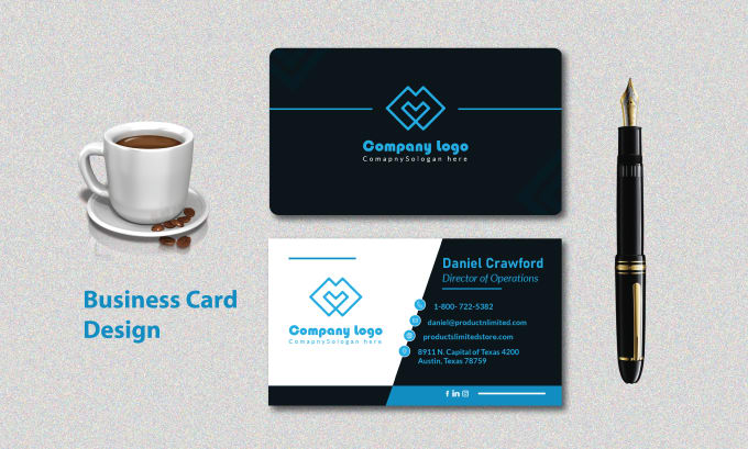 Gig Preview - Designs creative unique professional modern business cards or visiting card