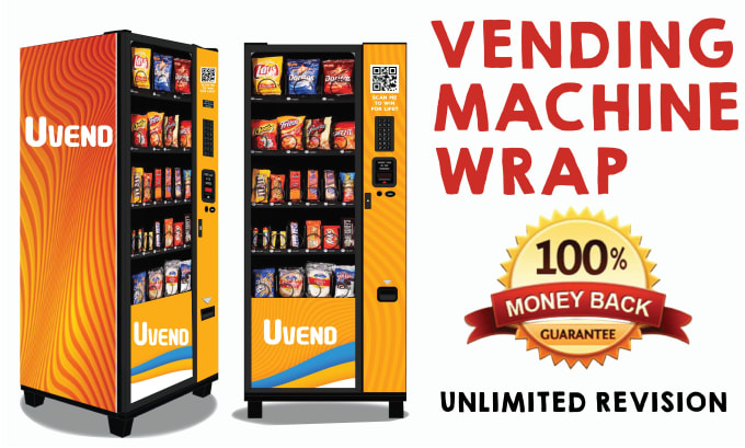 Gig Preview - Design an awesome, VIP, creative vending machine and atm machine wrap