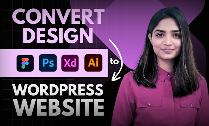 Gig Preview - Convert figma to wordpress, psd to wordpress, xd to wordpress with elementor pro