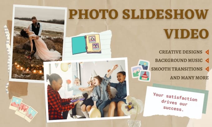 Gig Preview - Create dynamic photo slideshow video from your photos