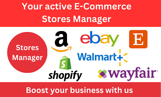 Gig Preview - Create and manage your amazon,ebay, walmart, etsy, shopify and wayfair store