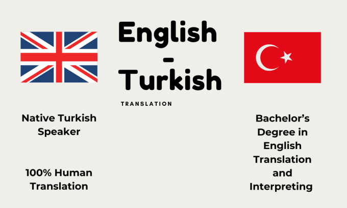 Gig Preview - Translate english to turkish and turkish to english