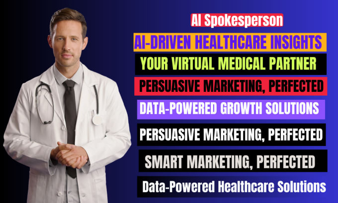 Gig Preview - Make medical spokesperson ai video in custom background