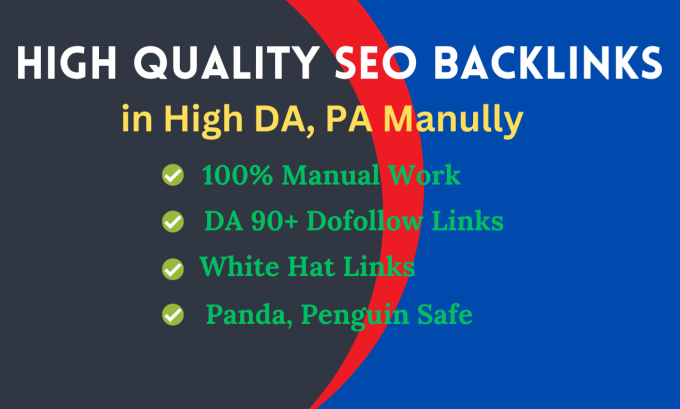 Gig Preview - Build high quality SEO backlinks link building