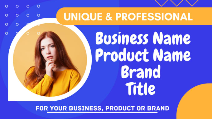 Bestseller - suggest a unique and professional business or product title