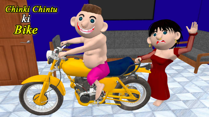 Gig Preview - Create hindi comedy video like chintu pagal beta cs bisht vines with 3d