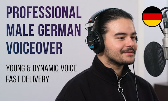 Bestseller - record a young male german voice over for you