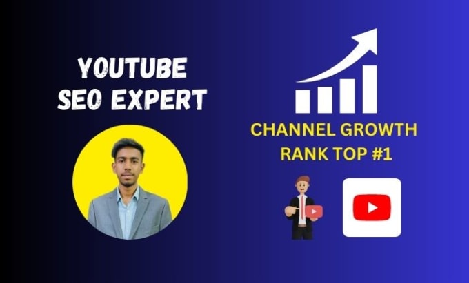 Gig Preview - Do best youtube video SEO expert optimization and channel growth rank top