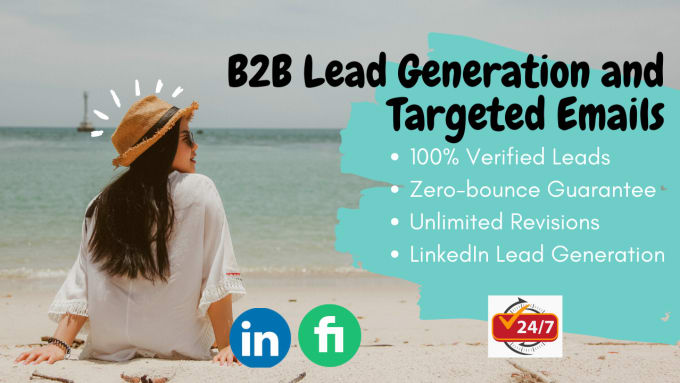 Gig Preview - Do b2b lead generation and email list building by using linkedin