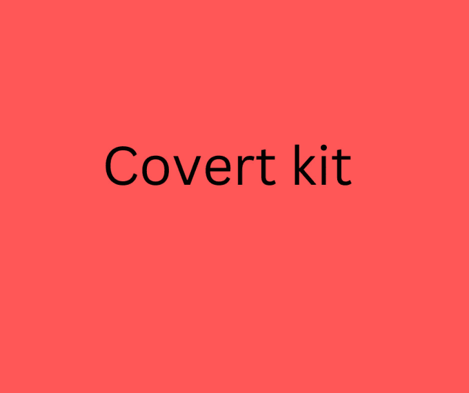 Gig Preview - Setup covert kit account and manage your account