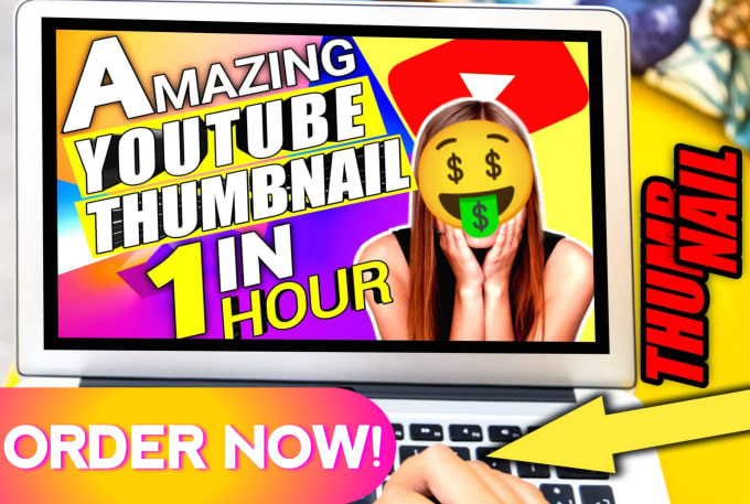 Gig Preview - Creative and amazing youtube thumbnail design in 1 hour