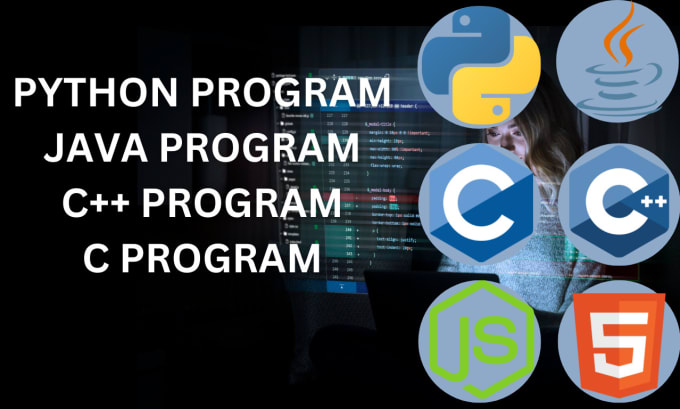 Gig Preview - Write python, c, cpp, java code program for you